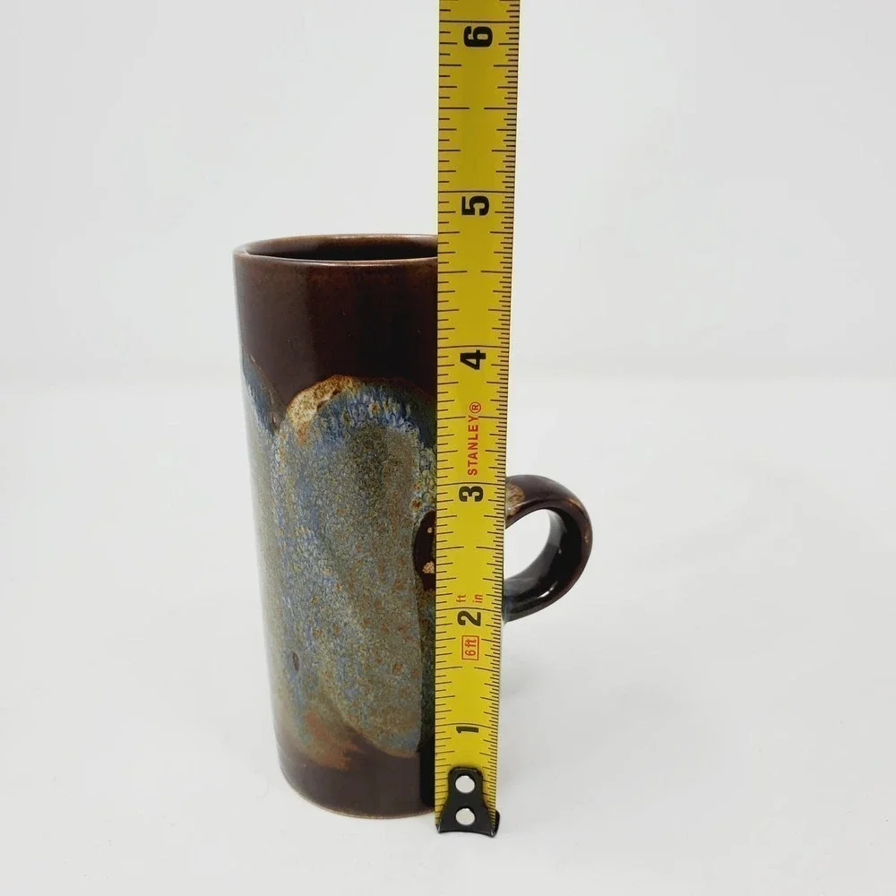 Caffe D'Vita Stoneware Vintage Glazed Expresso Mug Set of 2 Drinkware